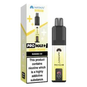Hayati pro max+ 6000 puffs Banana ice